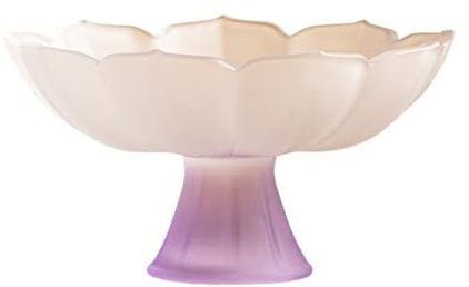 Piatto Di Frutta Elegante piatto da frutta di loto for tavolo da tè del soggiorno, set da tè Kung Fu piatto da esposizione in vetro for snack, piatto da tè for la casa, perfetto for decorare l'ora del