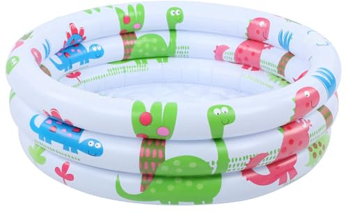 Baby-Pool, rund, aufblasbar, tragbar, aufblasbar, Kinder, kleine Pumpe, Cartoon-Dinosaurier-Pool, drinnen und draußen, für Kinder, Mädchen, Jungen
