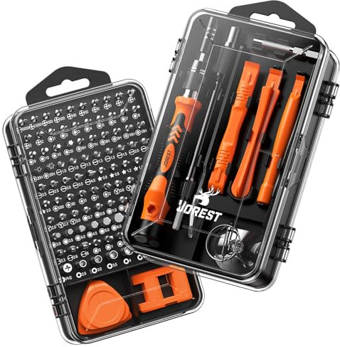 JOREST 117 en 1 set de Destornilladores de Precisión Magnéticos Profesionales, Kit de Reparación Portátil con Torx T5 T6 T8 T9, para Macbook, PC,Switch, PS4, PS5, Gafas, Relojes, Laptop, Xbox