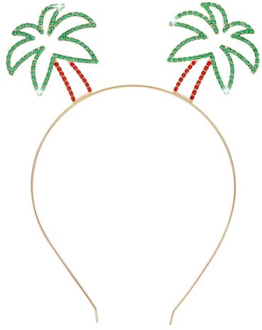 Niltracy Palm Trees Headbands for Women Rhinestone Headband Hawaiian Party Headband Tropical headband for Women Girls Hawaiian Party Favors Luau Party Supplies Tropical Party Decorations
