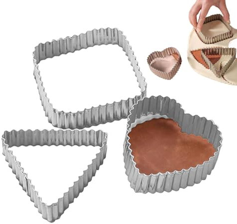 Hqunjikp Baking Cracker Cutter | Triangle Shape Bread Embossing Cutter - Easy Release Nonstick Cracker Maker Tool for Sandwiches, Muffins, Fondant