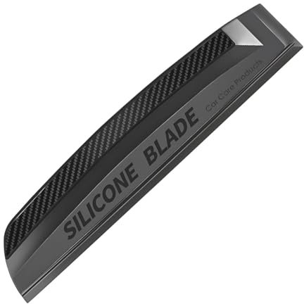 Car Window Squeegee, Soft Silicone Blade for Cleaning Water, Professional One-Piece Auto Glass Water Wiper, 11.8 Inches Water Scraper Cleaner for Shower Doors Mirror, Home Drying Use