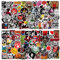 100 Pcs Guitar Stickers,Streetwear Sticker,Rock Music Sticker,Heavy Metal Laptop Decals,Rock Stickers and Decals,for Laptop Bicycle Water Bottles Skateboard Luggage,Mobile Phones