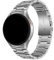 Cinturino in metallo No Gaps for Samsung Galaxy Watch 7/ LTE 44mm Watch6 4 5Pro 45 44 40mm Braccialetti in acciaio inossidabile(Silver,For Watch 6 Classic 47mm)