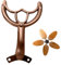 Ceiling Fan Bracket Portable Sturdy Zinc Alloy Stable Ceiling Fan Blade Arms Replacement Part