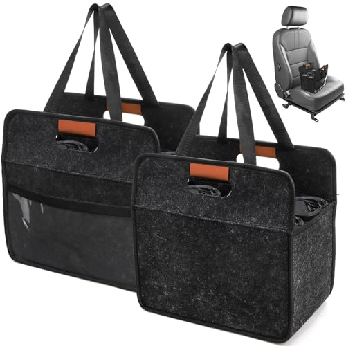 ZOOFOX 2 Pack Insulated Drink Carrier with Handle, 6 Cup Portable Drink Carrier for Car, Reusable Folding Coffee Cup Holder Bag for Daily Life Takeout, Outdoors, Travel
