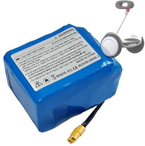 HJGHY Batterie Lithium-ION 24 V 4 000 mAh pour Hoverboard avec Prise XT60. Batterie de Remplacement 24 V 4 000 mAh Compatible avec la Plupart des modèles d'hoverboard sans essieu.