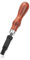 Leather Craft Groover, Adjustable V Type Push Groover Wood Handle Leather Grooving Craft Gouge Chisel Tool for DIY Pockect Punch