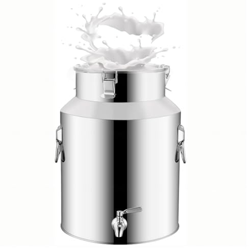 201 Bidon Inox 22 Litres Avec Robinet Bidon a Lait Ancien Pour Huile Et Aliments Pour Stockage Plusieurs Capacités Sont Disponibles,Capacity-22Liters