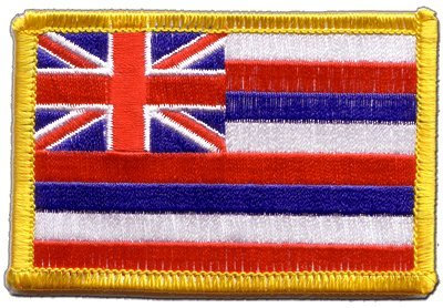 Aufnäher Patch Flagge USA Hawaii - 8 x 6 cm
