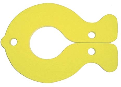 Schwimmbrett Fisch Schwimmfisch Auftriebshilfe Fisch GELB