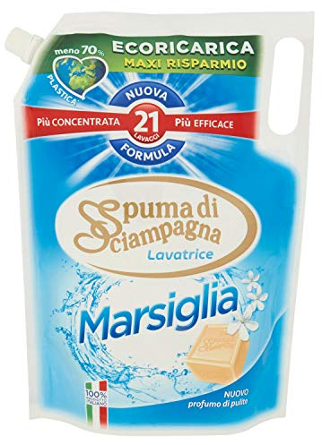 Spuma Di Sciampagna Ecoricarica Lavatrice Liquido Marsiglia 21 Lavaggi - 1155 Ml
