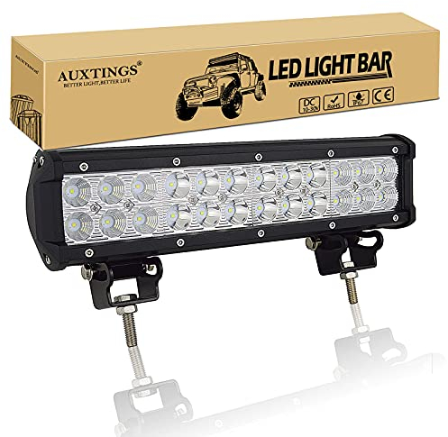 AUXTINGS 12 inch 30.8 cm 72W Flood Spot LED Work Light Bar Off Road Trucks SUV 4WD Driving Fog Lights