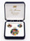 Set Anhänger und Ohrstecker 23 mm Murano Glas Murano-Made in Italien