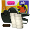 Preisauszeichner Set Jolly C8 inkl. 10 Rollen 26x12 Preisetiketten - leucht-pink permanent + 1 Farbrolle | MHD Datumsauszeichner | HUTNER