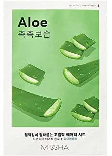 MISSHA Airy Fit Sheet Mask (Aloe), 19 ml