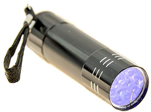 PROtastic® UV Ultra Violet Torch Flashlight 395nm - Spot Fraud & Paranormal Ghost Hunting