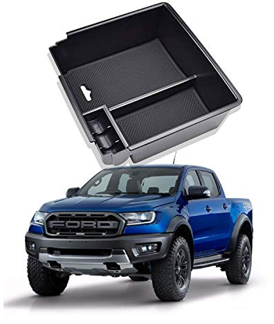 YEE PIN Centre Console Organizer Tray Armrest Tray Compatible with Ranger 2015-2019, Secondary Storage Box Insert Glove Compartment Car Accessories