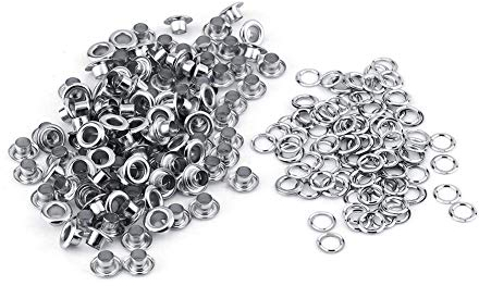Estink Metall Ösen Nieten Ösen, 5 mm Metallösen, Nieten, Ösen mit Unterlegscheiben für Leder, Basteln, Karten, Dekoration, Ösen mit Unterlegscheiben