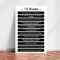 Poster 12 Rules for Life, 12 Prinzipien aus Jordan Peterson Wall Art Lehrergeschenk Zitat Wall Art Decor Poster Druck Bildung Leben Art Deco 16x24in weiß