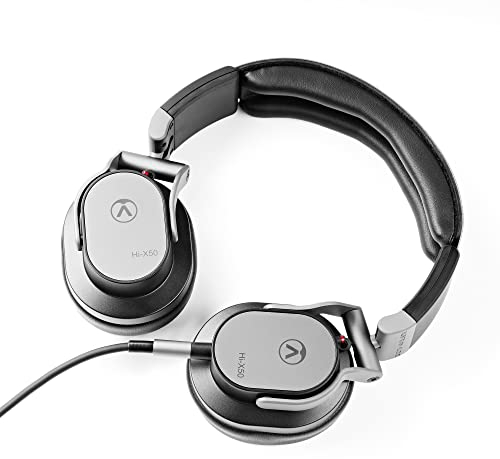 Austrian Audio Hi-X50 Kopfhörer, ohraufliegende Headphones (hoher Komfort durch Slow-Retention-Ohrpolster, maximale Flexibilität, 3,5 mm Klinkenanschluss, inkl. Adapter auf 6,3 mm), Schwarz, One Size