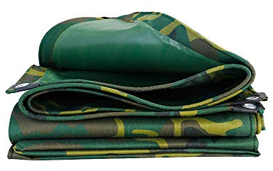 NMDCDH Plane Tarp Camouflage wasserdichte Tarp Ground Sheet Abdeckung Mehrzweckschutz Green Heavy Duty Woodland & Arid Woodland Camouflage
