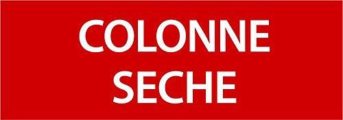 Panneau PVC 5mm 24x8cm Colonne Sèche rouge