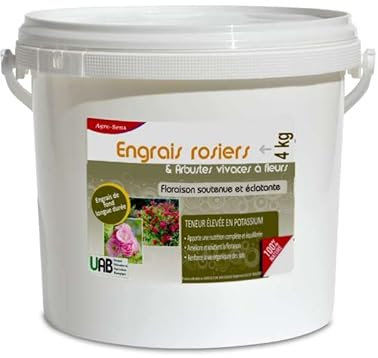 Engrais professionnel rosiers et arbustes vivaces à fleurs - Seau 4 kg