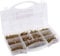 Connex Assortimento di viti universali, 900 pezzi, a testa svasata, filettatura completa, giallo zincato, set di viti, scatola di assortimento, DP8500130