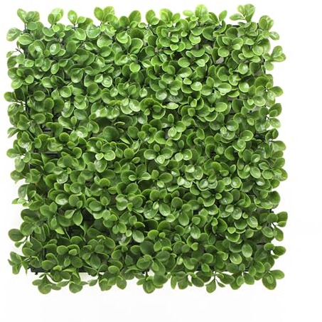 KARAT Pflanzenwand - Kunstpflanzen zur Wandmontage - 50 x 50 cm - Wandgarten - Künstliche Pflanzen Deko für Wand, Balkon & Garten (Jade-Leaf, 50 x 50 cm)