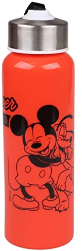 Topolino Mickey e Pluto Disney Borraccia/bidon/bottiglia di plastica rosso 650ml