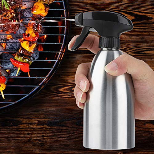 marinade spray bottle edelstahl,Tles für die Küche, Ölsprühflasche Zum Kochen, Edelstahl-Ölsprüher, Ölsprüher Zum Kochen, Tragbarer Grillölsprüher aus Edelstahl für die Küche Im Freien, Grill-Kochwerk
