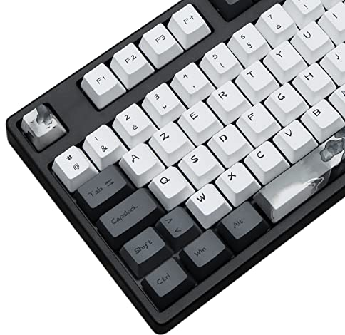 MOLGRIA Ink Lotus Custom Keycaps, 140 Set for Gaming Keyboard, PBT OEM Profile Dye Sublimation Keycaps for ANSI/ISO Layout Keyboard