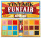 Tintark 18 Color Funfair Lidschatten Palette, Karnevalsparty Lidschatten, Gold Silber Schwarz Weiß Gelb Orange Braun Bronzer Rot Blau Lila Grün Lidschatten-Paletten, Glitzer matte schimmernde