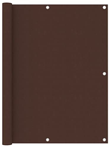 KTHLBRH Balkon-Sichtschutz Braun 120x300 cm Oxford-Gewebe, Sichtschutz Zaun, Balkonmarkisen, Balkonsichtschutz - Privatsphäre und stilvolle Dekoration für Ihren Balkon