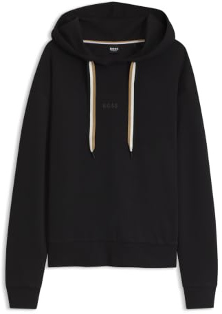 BOSS Women CP Stripe Hoodie mit Logo, Black