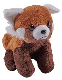Wild Republic Pocketkins Eco Roter Panda, Plüschtier, 12 cm, Plüschspielzeug, Hergestellt aus recycelten Materialien, Umweltfreundlich