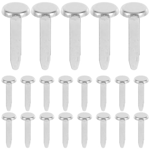 NUOBESTY 50pcs Scrapbooking Paper Fasteners Paper Fastener Pin Paper Fasteners Split Pins Brad Paper Fasteners Mini Brads Fasteners Nail Paper Fasteners for Crafts Child Card Metal Manual