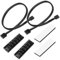 KUOQIY 2 PCS 1 to 5 PWM Fan Splitter Hub, 5-Port PC 4-Pin PWM CPU Cooling Fan Splitter Hub Adapter, PC CPU Cooling 4 PIN/3PIN Power Cable Hub Splitter Adapter, for 12V Computer Fans, Pluggable