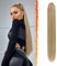 BARSDAR Kordelzug Pferdeschwanz Verlängerung, 76CM Lang Glattes Blond Zopf Pferdeschwanz Haarverlängerungen Synthetik Clip Pferdeschwanz Haarteil für Damen Tägliche (Helles Aschblond Gemischt)