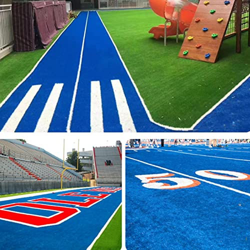 IBOWZ Synthetischer Kunstrasen Anti-Shedding-Rasenteppich für den Außenbereich, zuschneidbarer Farbiger dekorativer Kunstrasenteppich für DIY-Spielplätze im Hinterhof, benutzerdefinierte Größen