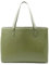 Tommy & Kate GLORIA Spacious Tote Bag for Women Shoulder Laptop Tote Bag Large PU Leather Ladies for Work School Business with Zipped Compartment and Inner Pocket (Olive)