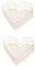 SAFIGLE 2st Schmuckschale Organizer Zur Aufbewahrung Von Schmuck Aufbewahrungskorb Dekoratives Tablett Schmuck-organizer Goldenes Spiegeltablett Valentinstag Roségoldenes