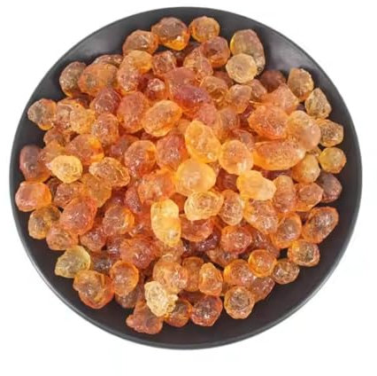 HQZMCTE Nature Sweeter Dried Edible Peach Tree Gum TaoJiao Food Grade Bulk Dry Peach Gum Pure (500g)