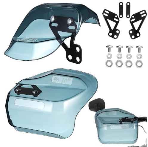 JECOMPRIS 1 Paar Wind- Und Regenfester Handschutz -handschutz -Windschutz Handschützer Für Roller Motorradlenkerhalterungen Lenker Windschutzscheibe Lenkerschutz Grey Pc-Harz