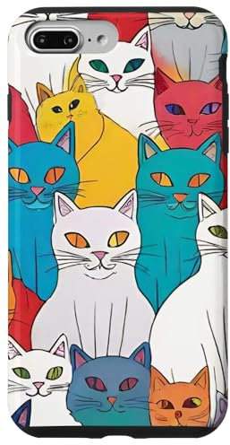 iPhone 7 Plus/8 Plus Cat Pattern Design Case