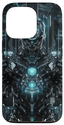 Futuristic Scifi Camo Pattern Cyberpunk Robotics Case for iPhone 13 Pro