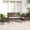 KTHLBRH 4-TLG. Garten-Lounge-Set mit Kissen Braun Poly Rattan Outdoor-Möbel-Sets Balkonmöbel-Sets Gartenmöbel-Sets Terrassenmöbel-Sets für Terrasse, Garten, Balkon