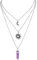 GlamRays Gotischer Sonne und Mond Halskette für Frauen, Kristall Anhänger Halsketten, Y2k Accessoires Schmuck Layered Crescent Mond Halskette für Frauen, Goth Hexen Halskette