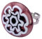 Bague en verre de Murano, bague en verre faite à la main, bague Millefiori, bague déclaration, bague réglable, taille unique, bague fleur, Verre, 0